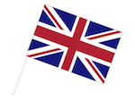 イギリス 手旗フラッグ 30×45cm ポンジ